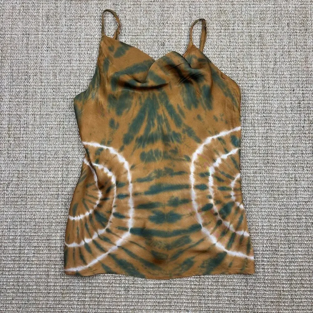 Young Fabulous & Broke Tie Dye Tank | Medium | Brown Green - Picture 4 of 8